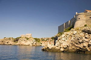 Walled City of Dubrovnik, South Eastern Tip of Croatia, Dalmation Coast, Adriatic Sea Walled City of Dubrovnik, South Eastern Tip of Croatia, Dalmation Coast, Adriatic Sea