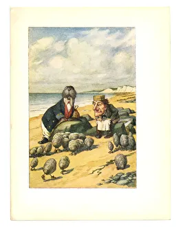 Walrus and carpenter illustration, (Alices Adventures in Wonderland) Walrus and carpenter illustration, (Alices Adventures in Wonderland)