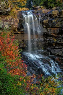 Waterfall in autumn forest in Blackwater Falls State Park, Tucker County, West Virginia, USA Waterfall in autumn forest in Blackwater Falls State Park, Tucker County, West Virginia, USA