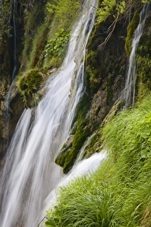 Waterfall, national park Plitvicer lakes, Lika-Senj, Croatia Waterfall, national park Plitvicer lakes, Lika-Senj, Croatia