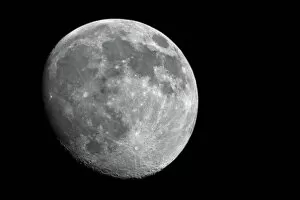 Waxing Gibbous Moon Over Morro Bay, CA