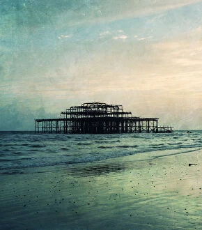 Images Dated 1st September 2012: West Pier Remains Brighton