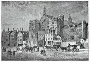 Westminster Hall in London, England - 19th Century