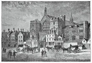 Westminster Hall in London, England - 19th Century Westminster Hall in London, England - 19th Century