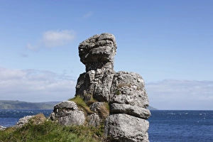 White Lady rock formation, Garron Point, County Antrim, Northern Ireland, Ireland White Lady rock formation, Garron Point, County Antrim, Northern Ireland, Ireland
