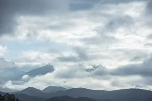Wide angle shot of clouds gathering over mountains, Western Cape Province, South Africa Wide angle shot of clouds gathering over mountains, Western Cape Province, South Africa