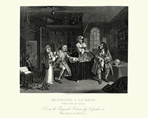 William Hogarth Marriage A La Mode Scene with the Quack William Hogarth Marriage A La Mode Scene with the Quack
