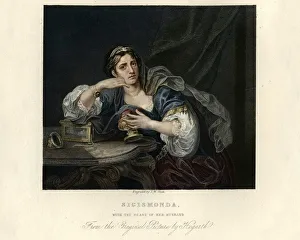 William Hogarth, Sigismunda mourning over the Heart of Guiscardo William Hogarth, Sigismunda mourning over the Heart of Guiscardo