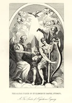 William Hogarths, Altar piece of St Clements Danes, Strand William Hogarths, Altar piece of St Clements Danes, Strand