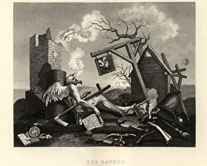 William Hogarths, Tailpiece, or The Bathos, The Worlds End William Hogarths, Tailpiece, or The Bathos, The Worlds End