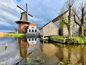 Frans Sellies Gallery: Windmill 'De Zwaluw'(the swallow), in Burdaard, Friesland, the Netherlands