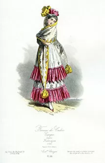 Fashion Model Gallery: Woman of Cadiz Traditional Costume