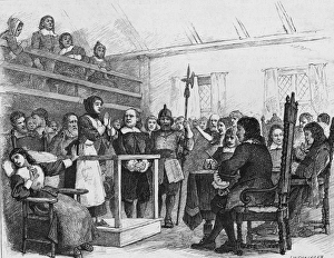 Woman Being Tried For Witchcraft In Court Woman Being Tried For Witchcraft In Court