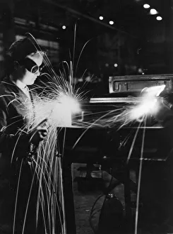 World War II (1939-1945) Gallery: Woman Welding