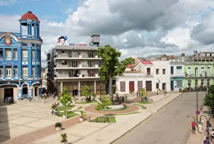 The Workers Plaza or Square Including La Cecilia Convention Center (blue building The Workers Plaza or Square Including La Cecilia Convention Center (blue building