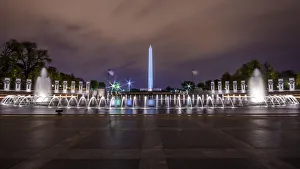World War II Memorial with the Washington Monument World War II Memorial with the Washington Monument