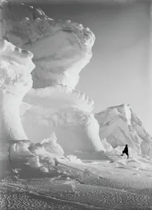 Antarctic Expedition Prints: Print of a massive ice bastion at Castle Berg