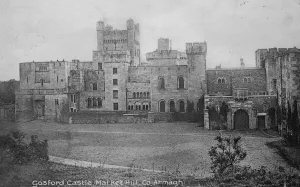 Prints of Gosford Castle, Market Hill, Co Armagh, which an Irish syndicate has bought. 1 October 1920 Castle Prints: Gosford Castle Print, Co Armagh