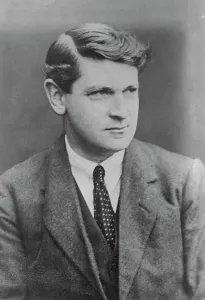 Politician Prints: Black and white print of Michael Collins