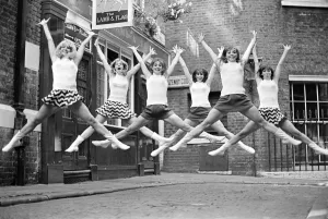 The Beat Girls, from Londons Dance Centre near Covent Garden overjoyed by the news The Beat Girls, from Londons Dance Centre near Covent Garden overjoyed by the news