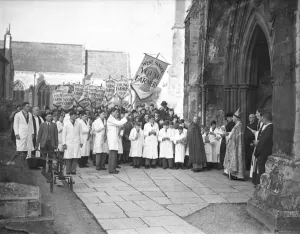 Blessing the plough at Chichester Cathedral. The ancient ceremony of blessing the Blessing the plough at Chichester Cathedral. The ancient ceremony of blessing the