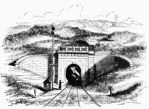Box tunnel showing the West Portal - Box Tunnel is a railway tunnel in western England Box tunnel showing the West Portal - Box Tunnel is a railway tunnel in western England