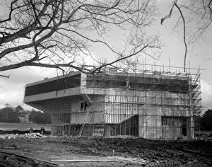 The building of The Festival Theatre Chichester in Sussex 31 January 1962