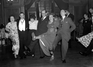 A Christmas party in Nutfield Centre 1948 dance / dancing / party season / celebration A Christmas party in Nutfield Centre 1948 dance / dancing / party season / celebration