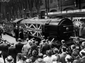 The Coldstreamer at Kings Cross being named by Major General Sir Cecil Pereira KCB The Coldstreamer at Kings Cross being named by Major General Sir Cecil Pereira KCB