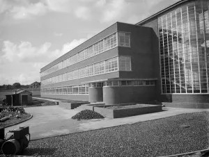 The County School for Boys in Sidcup, London. An external view of the new building The County School for Boys in Sidcup, London. An external view of the new building
