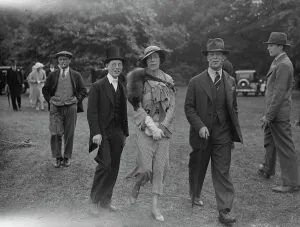 Eton versus Winchester left to right Hon Anthony Samuel, Lady Bearsted