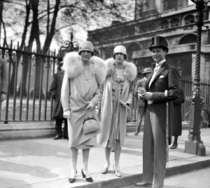 Money Prints: Print of a 1927 wedding scene at St Margaret's, Westminster