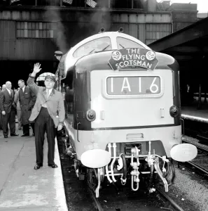 Vintage Print of the Flying Scotsman at Kings Cross
