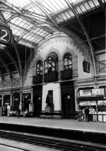 Isambard Kingdom Brunel Designs Prints: The Station Masters Office Paddington Station 1852-4 by Isambard Kingdom Brunel