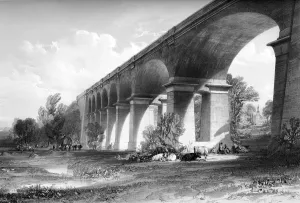 Wharncliffe Viaduct Hanwell Print