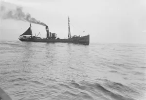 A Grimsby herring trawler in the North Sea Fish where the fish are A Grimsby herring trawler in the North Sea Fish where the fish are