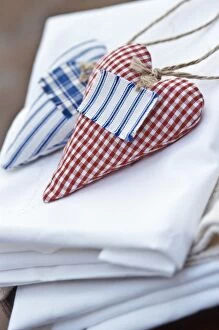 Heart shaped lavender bags to scent linen credit: Marie-Louise Avery / thePictureKitchen