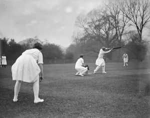 The Ladies opening cricket match at Cobham, the Cuckoos versus the Women The Ladies opening cricket match at Cobham, the Cuckoos versus the Women