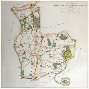 A Print of Westerham and Brasted Parishes