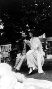 Virginia Woolf Prints: Lytton Strachey and Virginia Woolf Print