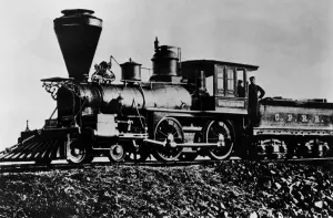 Locomotive Govenor Stanford the first to be placed in service by the Central Pacific Locomotive Govenor Stanford the first to be placed in service by the Central Pacific