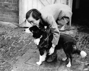 Miss Georgina Bright, who has been blind from birth, makes the weekly journey to Miss Georgina Bright, who has been blind from birth, makes the weekly journey to