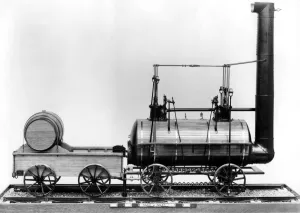 Model of Stephensons Killingworth locomotive 1815-1820 (right side) ? TopFoto Model of Stephensons Killingworth locomotive 1815-1820 (right side) ? TopFoto