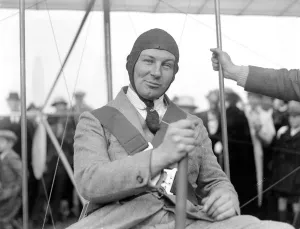 Mr Anthony Fokker, the famous Dutch airman, gives a gliding demonstration at Peacehaven Mr Anthony Fokker, the famous Dutch airman, gives a gliding demonstration at Peacehaven