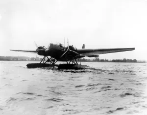 The new US Army seaplane bomber ready to take off at Langley Field , Virginia The new US Army seaplane bomber ready to take off at Langley Field , Virginia