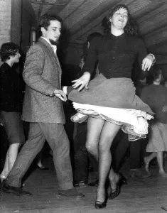 Prints of Dancing in a dingy cellar in Soho, London Cy Lauries jazz band beats it out and the fashions of the jiving girls are as traditional as the jazz Art Prints: Print of a jazz band performing in a Soho cellar