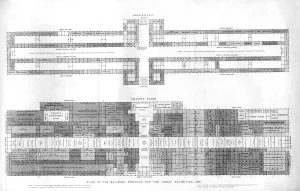 Plan of the building erected for The Great Industrial Exhibition of 1851 in The Crystal Palace Plan of the building erected for The Great Industrial Exhibition of 1851 in The Crystal Palace