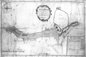 Furnace Lane Gallery: A plan of Cowden Furnace with pond and land in the parish of Cowden in Kent belonging
