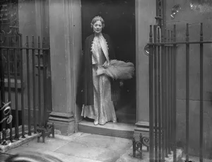 Premiers wife goes to State Opening of Parliament. Mrs Neville Chamberlain, wife of the Premier Premiers wife goes to State Opening of Parliament. Mrs Neville Chamberlain, wife of the Premier