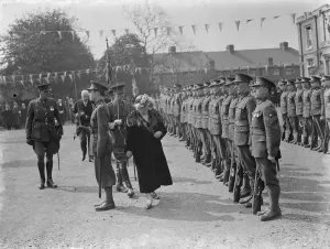 Princess Helena Victoria opens the YMCA bazaar at Dartford in Kent. The Princess